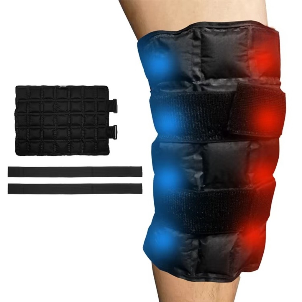 Ice Pack for Injuries Reusable Hot & Cold Compress Gel Pack Adjustable Microwaveable Heat Pad for