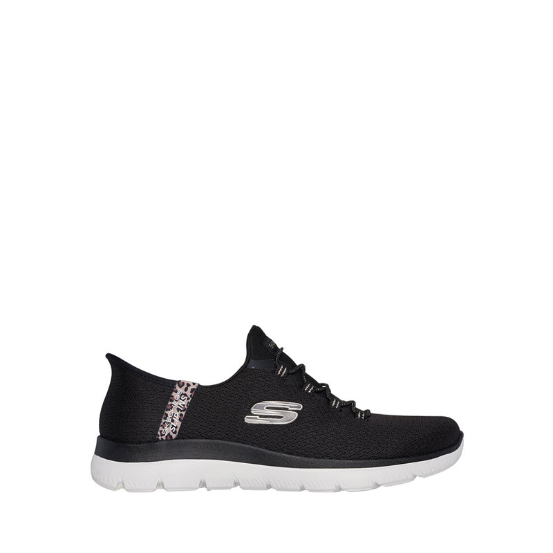 SEPATU FITNES WANITA SKECHERS SPORT SUMMITS BLACK ( SKE150275BKM ) 100% ORIGINAL RESMI