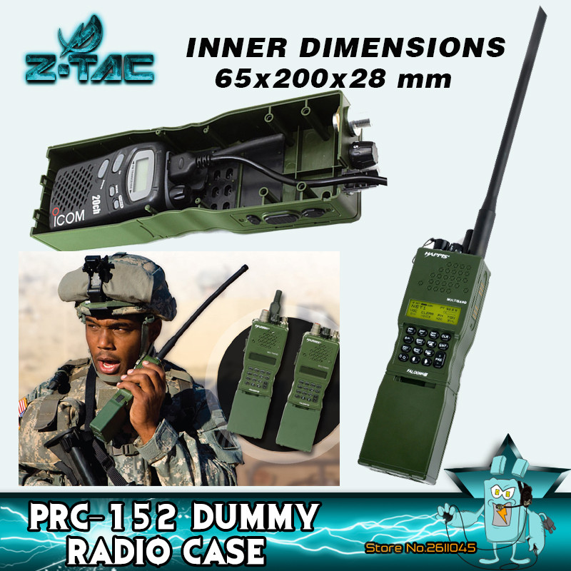 Z-Tac Military AN/ PRC152 Tactical Radio Case Dummy No Function For Baofeng Talkie Walkie Case Radio