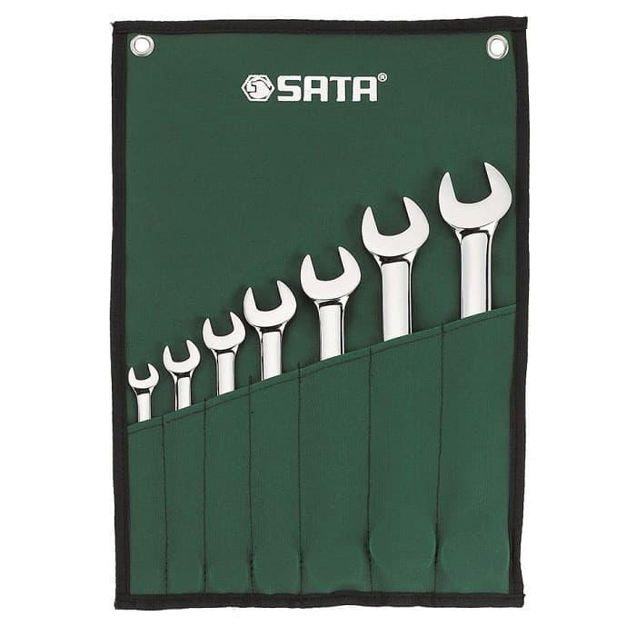 COMBINATION WRENCH SET 7 PCS METRIC KUNCI RING PAS 09070 SATA TOOLS