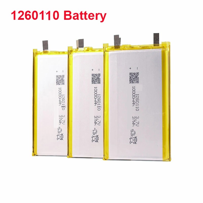 10000Mah 3.7V 1260110 Polymer Lithium Ion Li-Ion Rechargeable Battery For Power Bank G Table E-Book