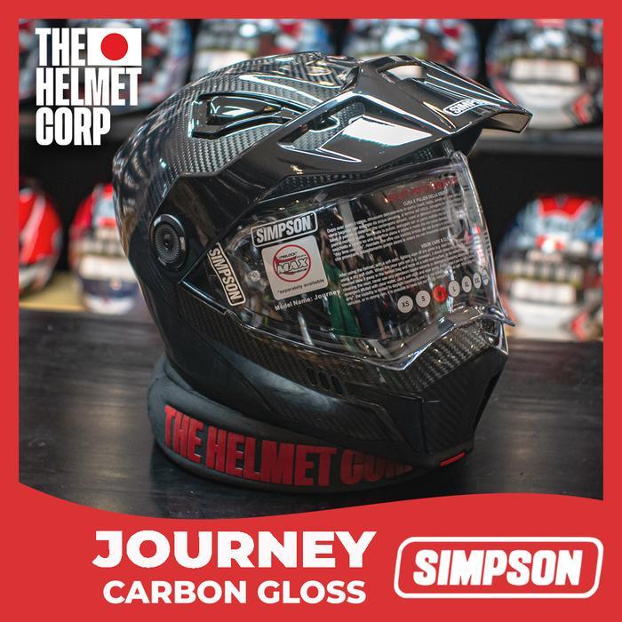 SIMPSON JOURNEY CARBON GLOSSY MODULAR CARBON HELMET ORIGINAL SIMPSON