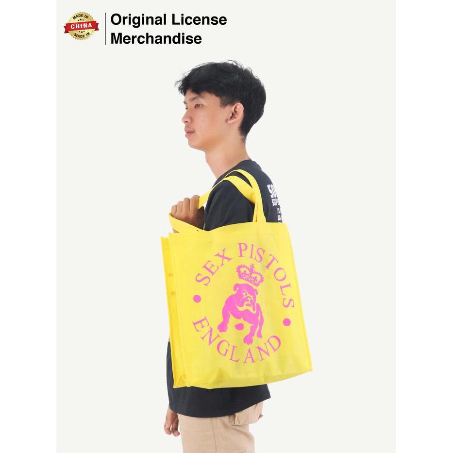terlaris Tote Bag Totebag Canvas Pria Wanita SEX PIST*** Bulldog Trend Version 100% ori