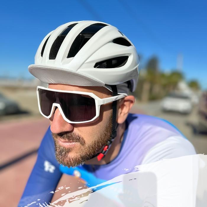 Kacamata Photochromic Polygon Bingkai Bersepeda Olahraga Wanita Pria