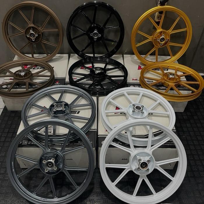 Velg vrossi noz gp wheel double disc satria 2tak & rk cool - Bronze