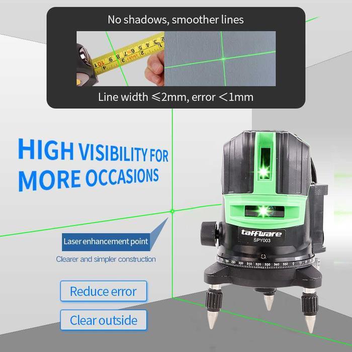 laser level rotary 360 derajat vertikal horizontal cross line