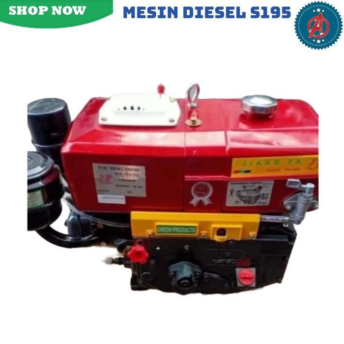 Mesin Penggerak Solar Engine Diesel JIANGFA/ DONGHAI S195 (12 HP) engkol