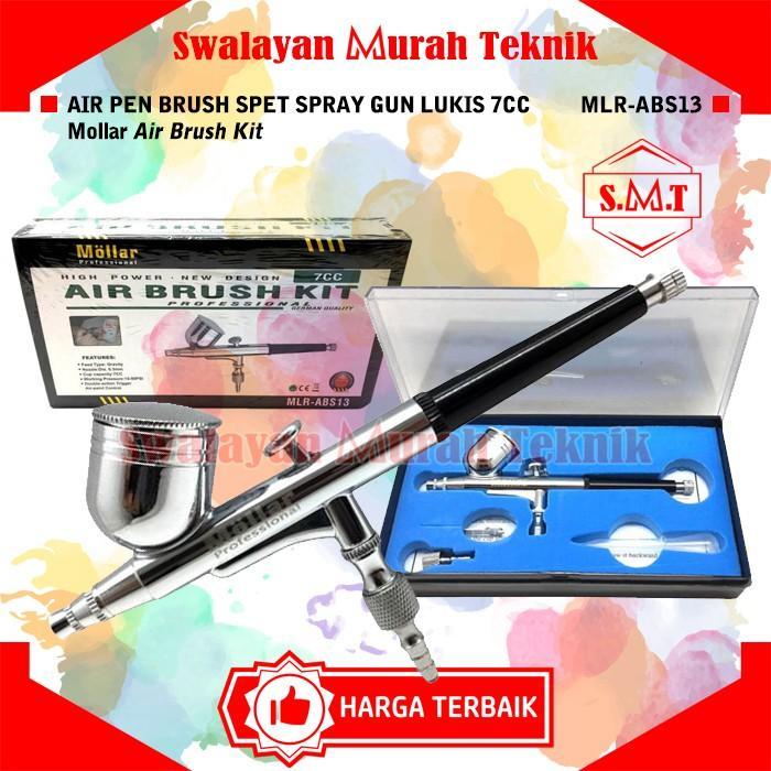 Kit Airbrush Air Pen Brush Mollar Abs13 Spet Spray Gun Lukis 7Cc