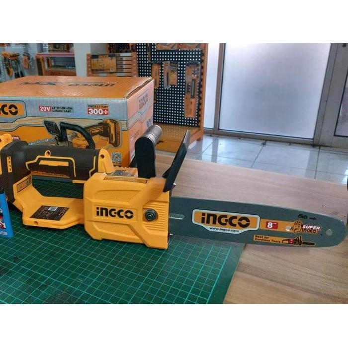 Chainsaw Cordless 8 inch 20V INGCO CGSLI20851 Fullset