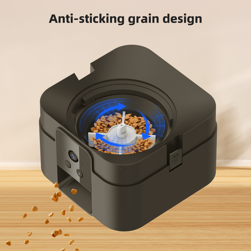 Cat Automatic Feeder With Camera, Video Dog Automatic Feeder, APP Controlled Feeding Smart Pet