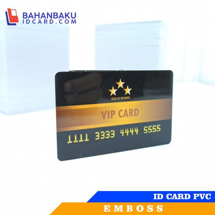 "New" CETAK MEMBER CARD BAHAN PVC stdATM + EMBOSS