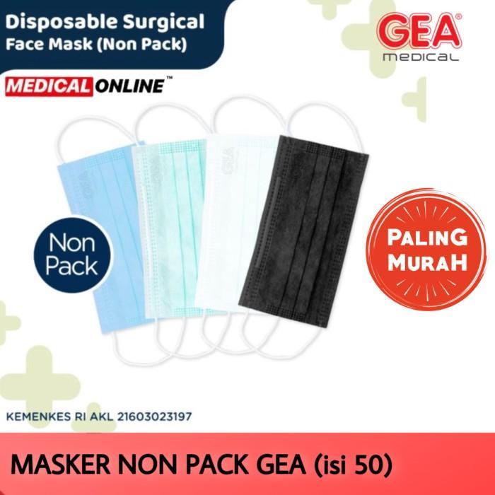 SEHATI- MASKER GEA SINGLE PACK MASKER MEDIS SURGICAL MASK MEDICAL ONLINE