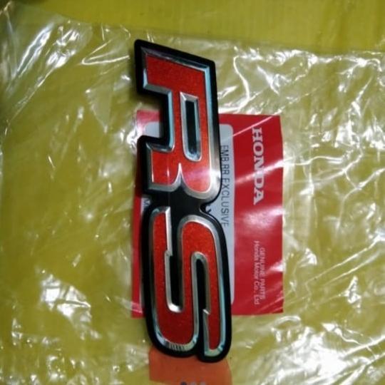 emblem logo RS merah Honda jazz Brio Mobilio original news