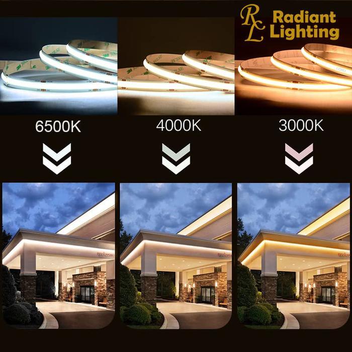 LAMPU DOTLESS COB LED STRIP LIGHT 12 VOLT 1 ROLL=5 METER