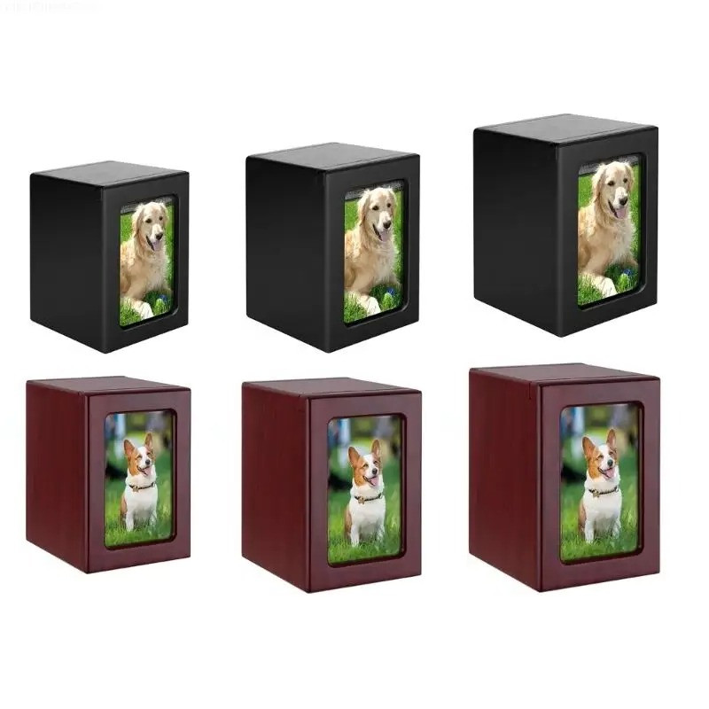 Pet Cinerary Cremation Urn Casket Memorial Box Ashes Funerary Animals Pet Cats Dogs Funeral Supply