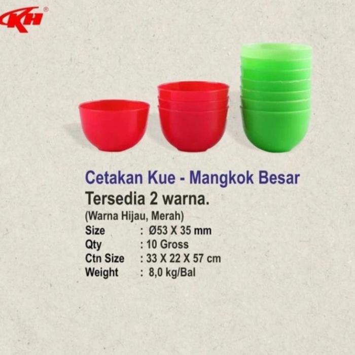 [2 Lusin]Cetakan Kue Apem/Talam/Mangkok Besar Plastik