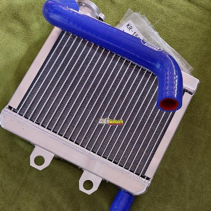 Radiator Alumunium Kr-150 Ninja R Ss Dan Selang Samco Sport Atas Bawah