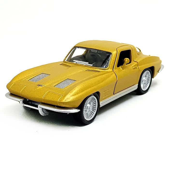 Rmz City Chevrolet Corvette Stingray 1963 Gold Mainan Diecast Mobilan