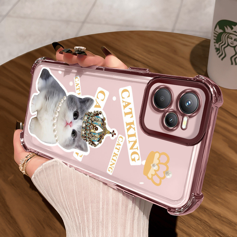 Casing Hp Realme C35 Realme Narzo 50A Prime Case Casing HP Softcase Ponsel Soft Shell dengan Empat s