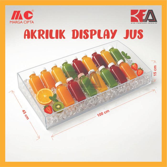 Akrilik Bening Untuk Jualan Jus Botol Box Akrilik Untuk Jualan Jus Buah Akrilik Jualan Jus Botolan