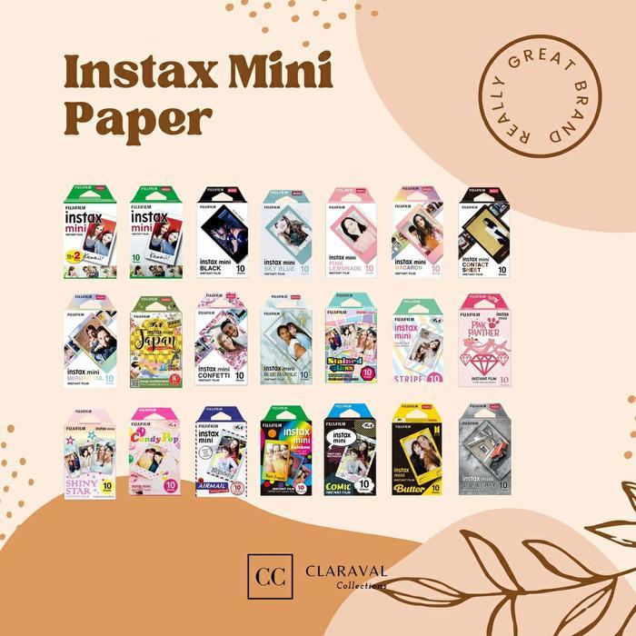 Fujifilm Instax Mini Paper / Instant Film Refill Instax Motif Karakter / Kertas Instax Refill