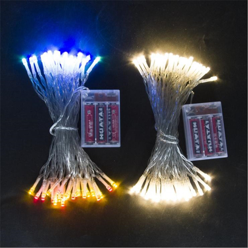 2M 4M 10M LED String Lights 3*AA Battery Operated Waterproof Fairy LED Christmas Lights For Holiday