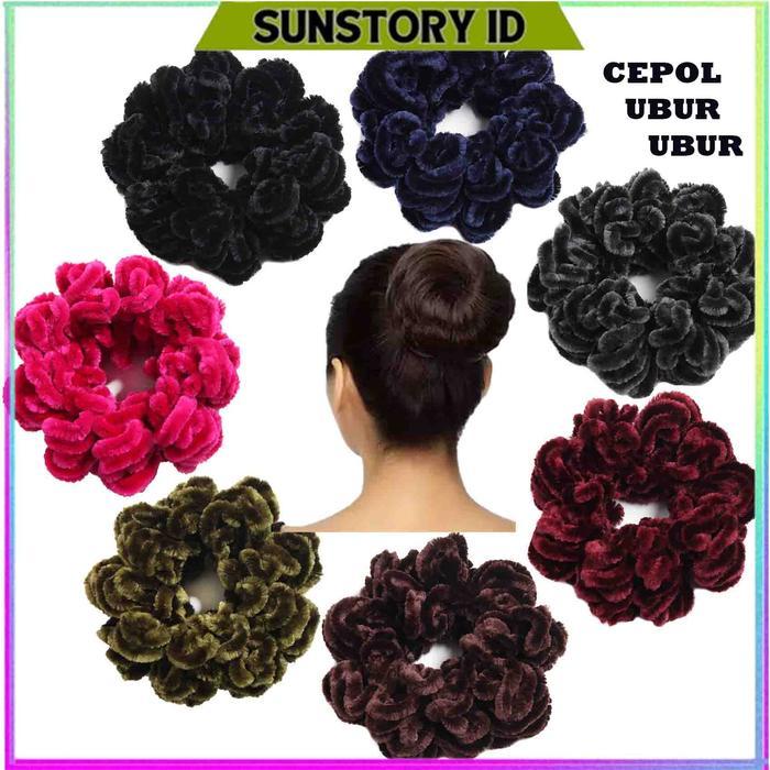 IKAT RAMBUT UBUR UBUR CEPOL HIJAB BESAR / IKAT RAMBUT CEPOL DONAT / SCRUNCHIE IKAT RAMBUT HIJAB