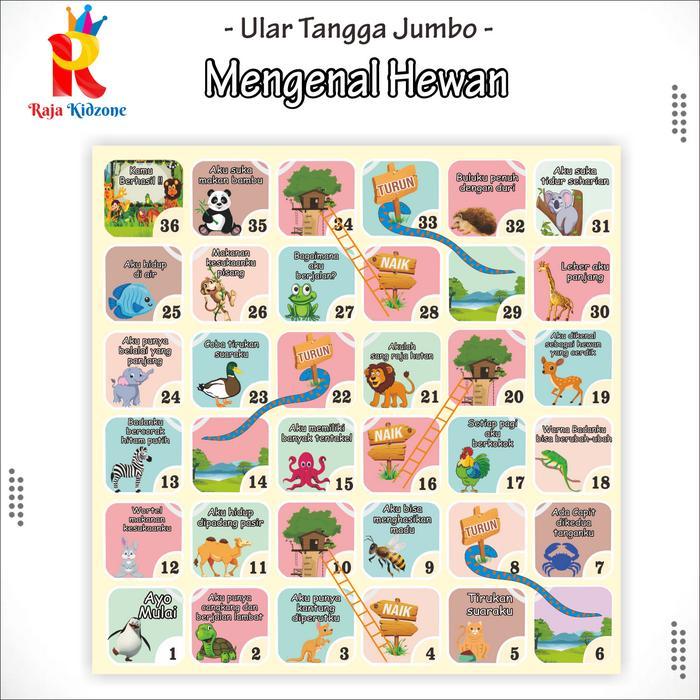 Raja Kidzone Ular Tangga Jumbo Mainan Edukasi - Akhlak Islam 2