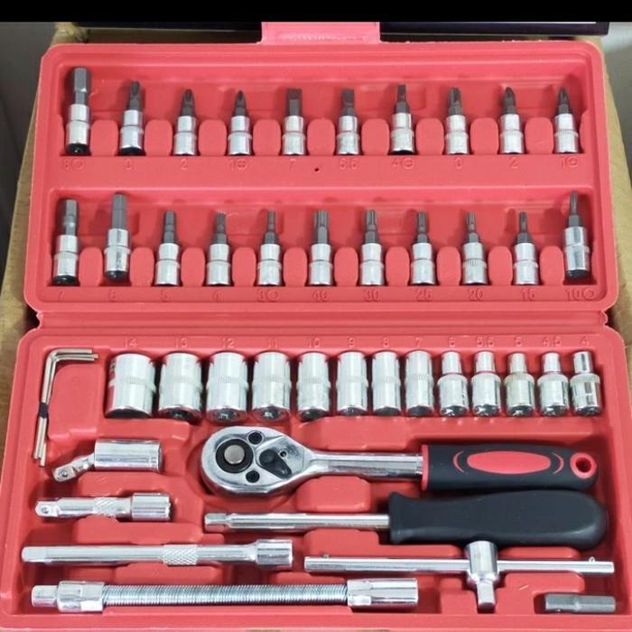 kunci shock set mobil motor ,mata obeng socket lengkap