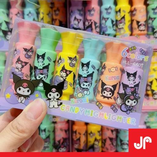 Stabilo Highlighter Sanrio Pastel / Set Stabilo Highlighter 6 Pcs Warna Pastel