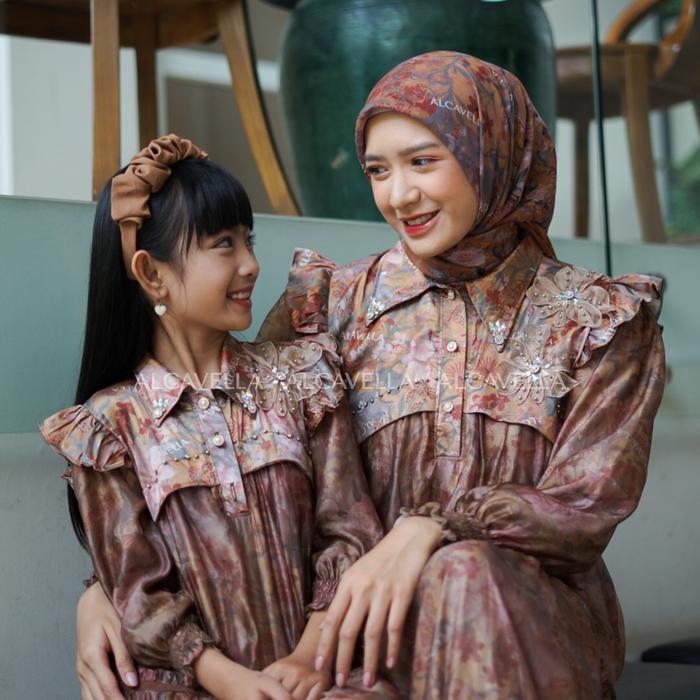 ZARELIA KIDS DRESS GAMIS ANAK PEREMPUAN BAJU MUSLIM - ALCAVELLA