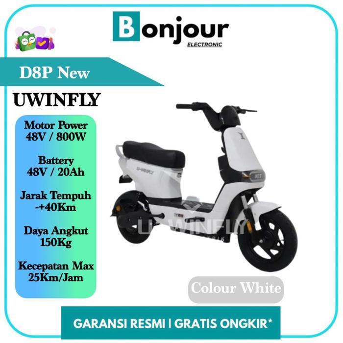 Sepeda Listrik Uwinfly D8P D8 Selis Uwinfly D8P Pengganti DF8 [White]