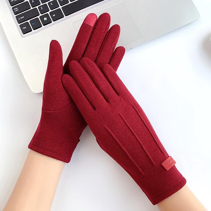 Sarung Tangan Wanita / Musim Dingin / Sarung Tangan Motor E-06 Gloves Coklat Hitam Ungu Pink