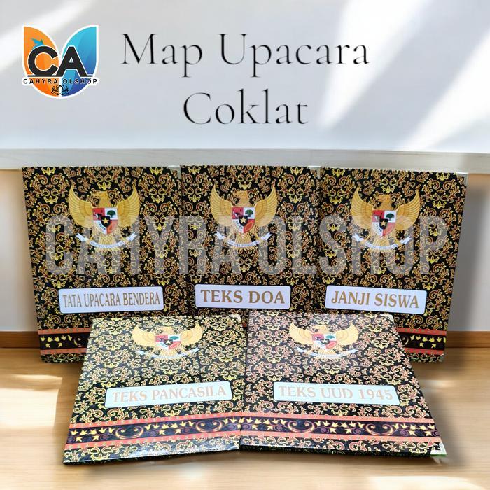 PREMIUM (COD) MAP UPACARA BATIK WARNA COKLAT, MAP UPACARA SEKOLAH - HARYADS ECO