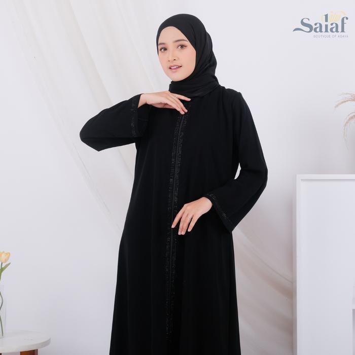 Salaf Boutique Of Abaya Abaya Gamis Hitam Turkey Kombinasi Mata Dress Muslim Syari Wanita Turki