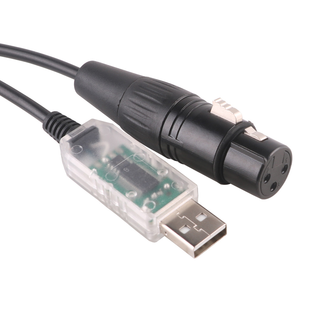 USB DMX512 Lighting Controller Cable Support for Freestyler Soundswitch Lightkey Dmx Control