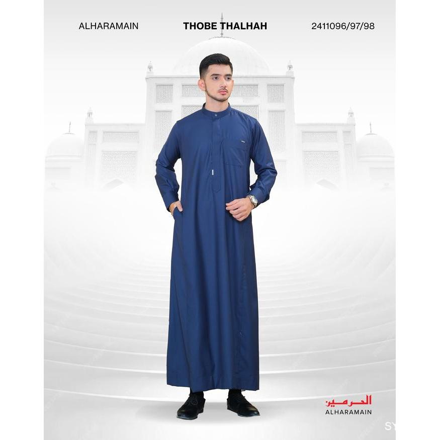 Stok Baru AL Haramain Series Semi Wol Thobe Thalhah Jubah / Gamis Pria Remaja & Dewasa