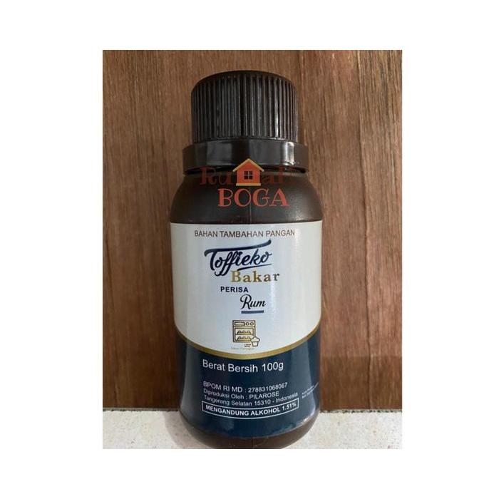 Pasta Perisa TOFFIECO Rhum Rum Bakar Alkohol Pasta 100 gr 100gr Bahan Makanan Kue Baking