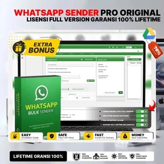 Whatsapp Bulk Sender Pro Original Lisensi Lifetime Full Version Terbaru Free Update Whatsapp Blaster