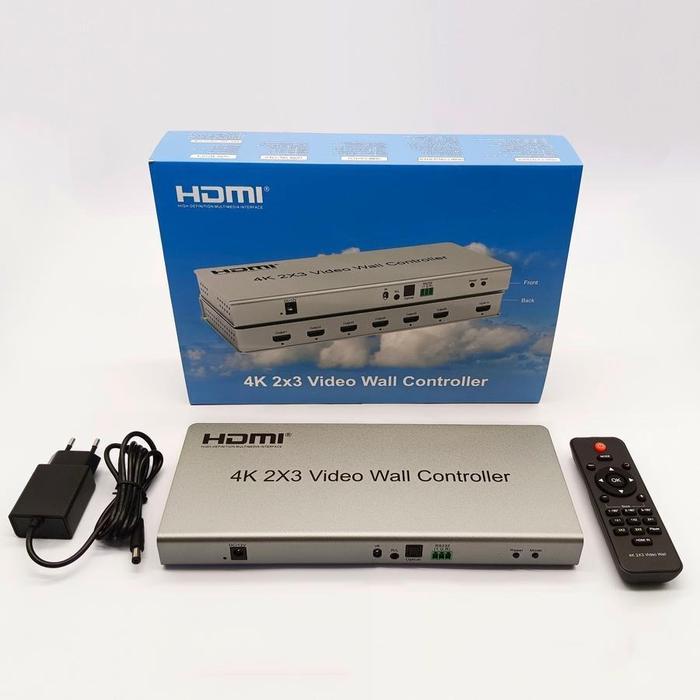 4K Video Wall Controller 2x3 HDMI TV Wall Processor 2x3 6 Screen Video - SBS