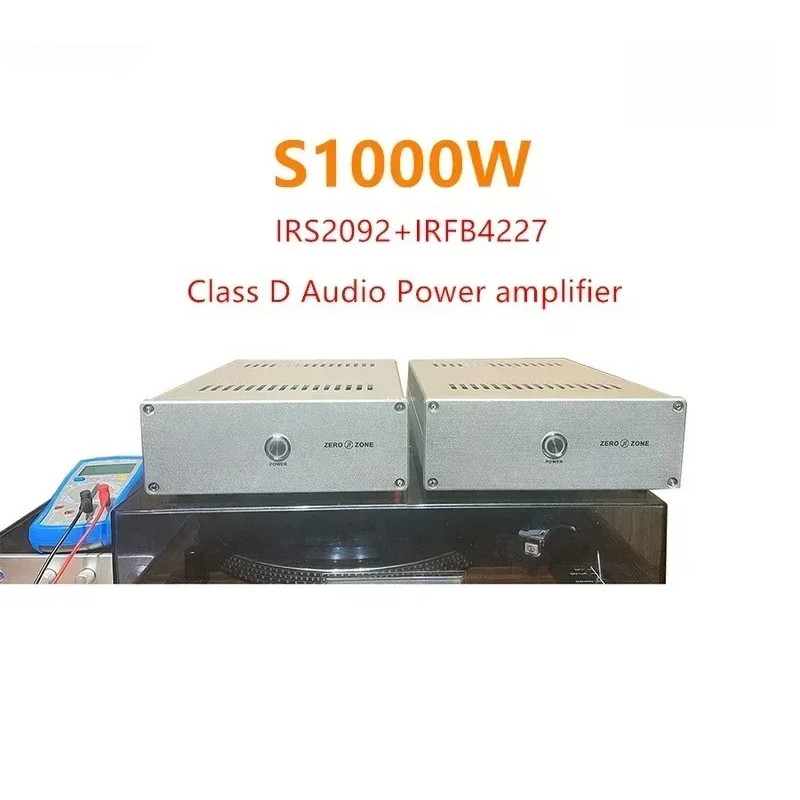 Finished 1000W Mono Hifi Class D Audio Power Amplifier IRS2092 IRFB4227 Amp