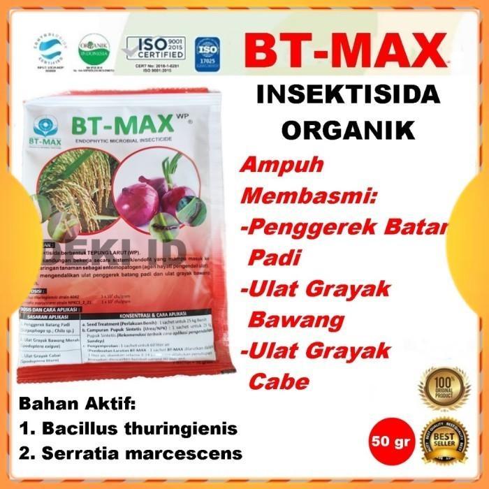 BT Max 50 gr Bacillus T Bakteri Merah Serratia Bio Insektisida Organik Pestisida Nematisida Pembasmi