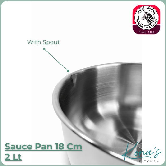 ZEBRA SAUCE PAN 18 CM (166308) / PANCI SUSU STAINLESS STEEL ORIGINAL QUALITY