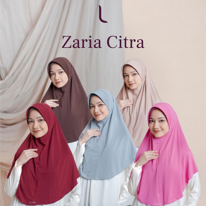 Elzatta Jilbab Instan Zaria Citra Kerudung Spandex Bergo Panjang
