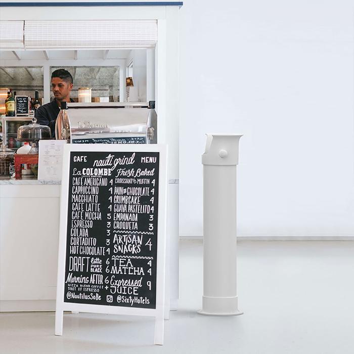 COMMERCIAL KNOCK BOX LARGE CAPACITY BARISTA STANDING COFFEE KNOCK BOX INCLUDES BARISTA CLOTH AND