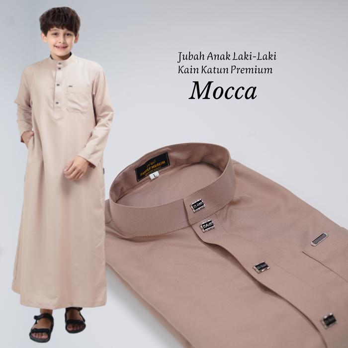 AL HAZ JUBAH ANAK LAKI-LAKI LENGAN PANJANG USIA 1-14 TAHUN BAHAN KATUN MADINAH NEW MOTIF GAMIS