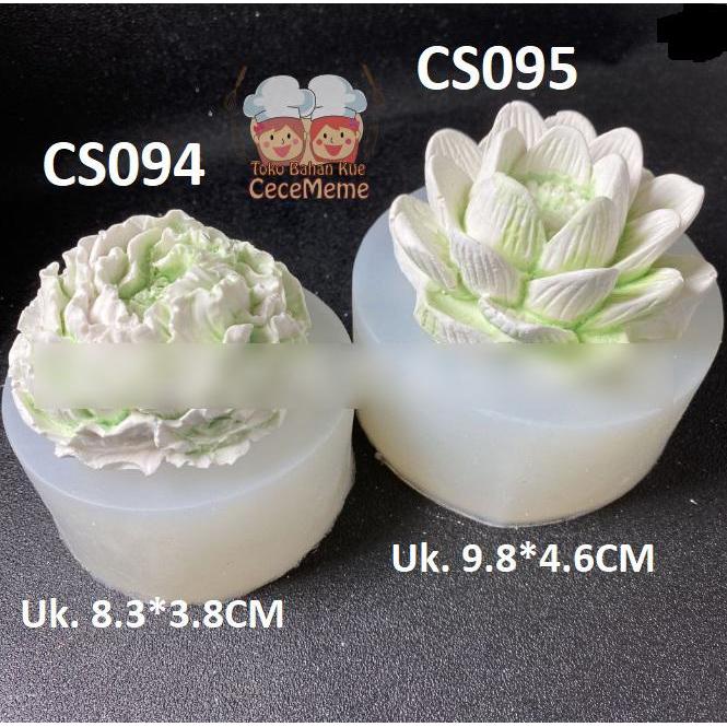 CETAKAN SILIKON BUNGA 3D DAHLIA ANEMON 3D SILICONE LILIN SABUN FONDANT
