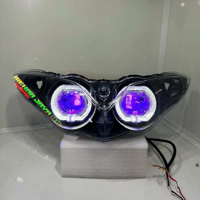 REFLEKTOR LAMPU SEMI ALA BILED JUPITER Z BURHAN PROJIE Motorcycle Foto