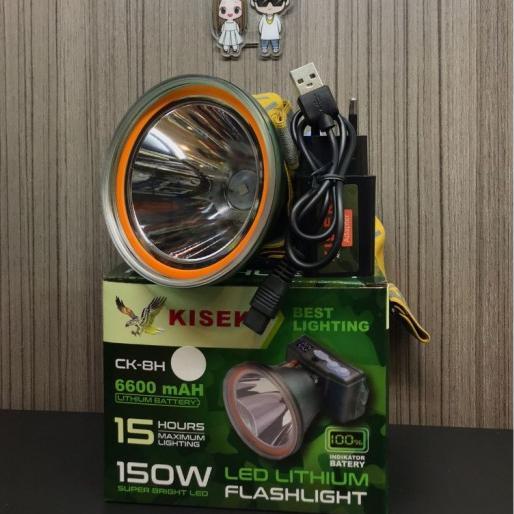 Kiseki CK-8H Senter Kepala CK 8H 150w Senter ANTI AIR Headlamp Super terang