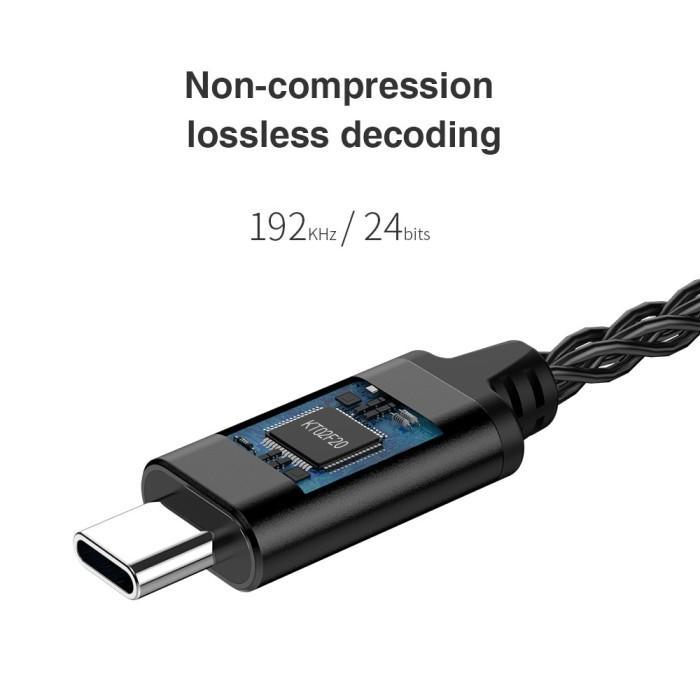 Trn Te Portable Hi-Fi Dac/Amp Type C To 3.5Mm Jack Adapter